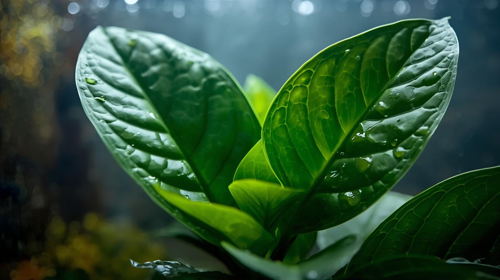 Anubias Gigantea submerged in planted aquarium