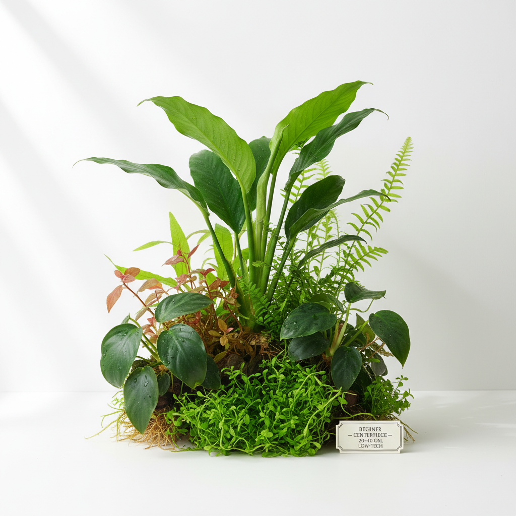 Cichlid-Friendly Live Plant Pack submerged in planted aquarium