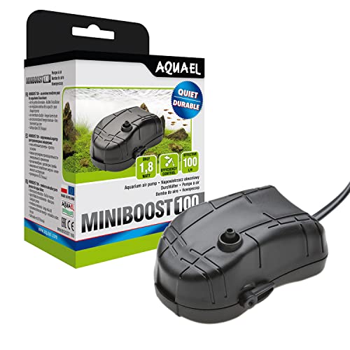 AquaEl Miniboost 100 Air Pump – Quiet, Compact Aquarium Aeration