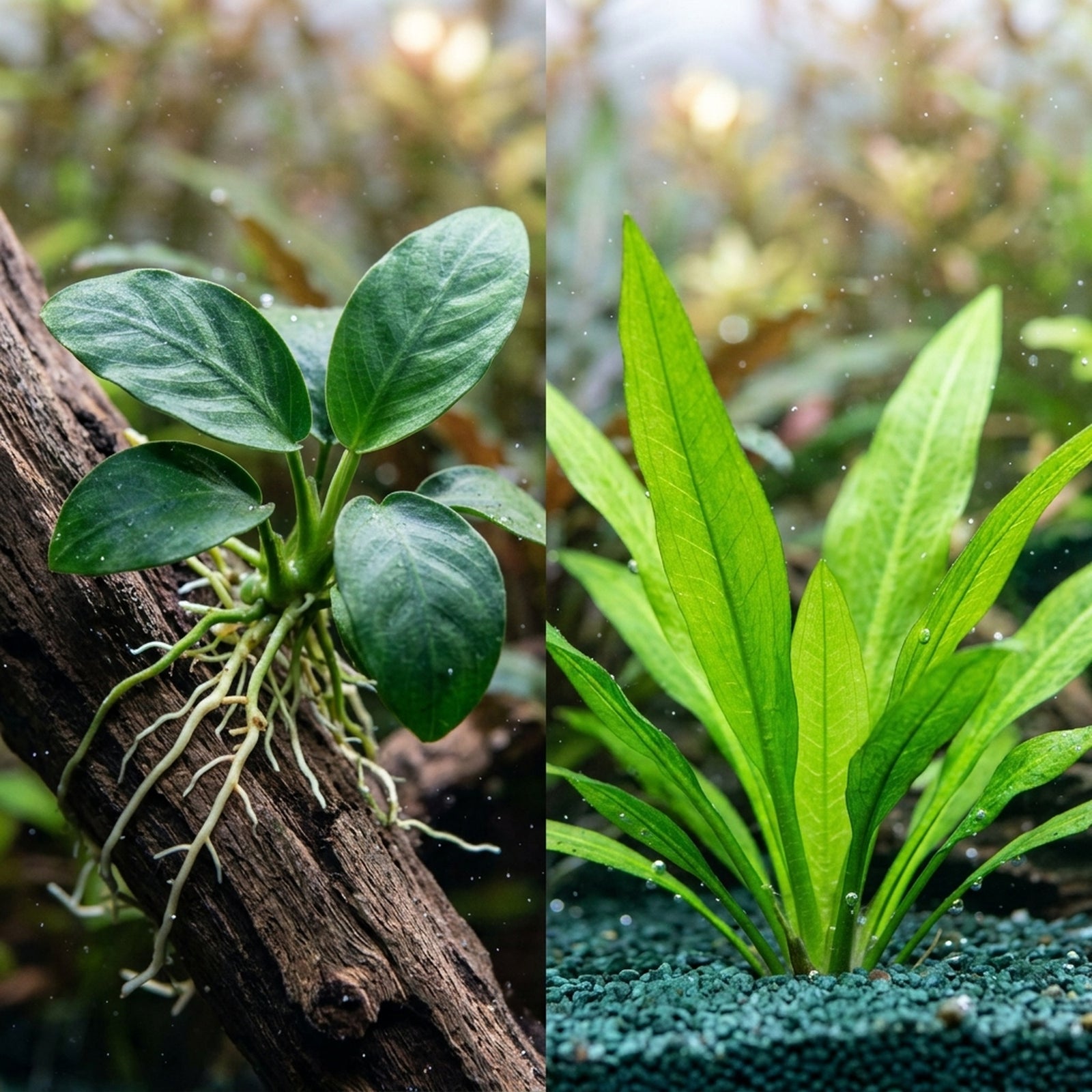 Aquarium Bundle – Anubias + Amazon Sword | Small | Bare Root product photo