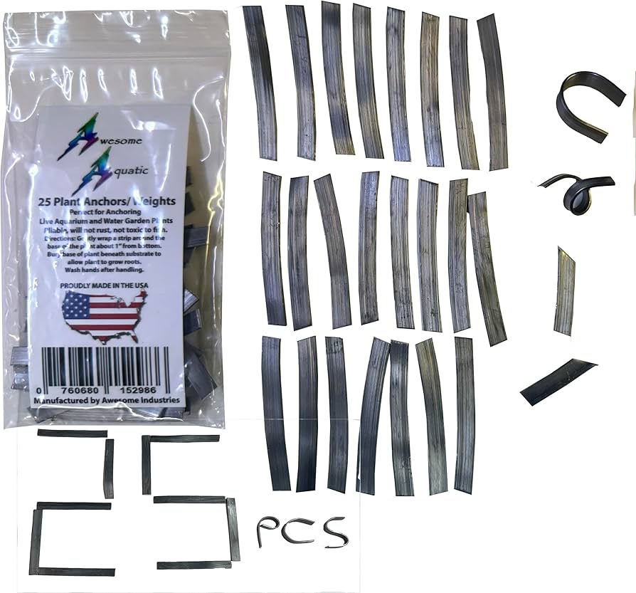 weights for plant pots Aquatic Aquarium Plant Anchor Weights Size: 25 Pieces Live Aquarium Plants BUY 2 GET 1 Free