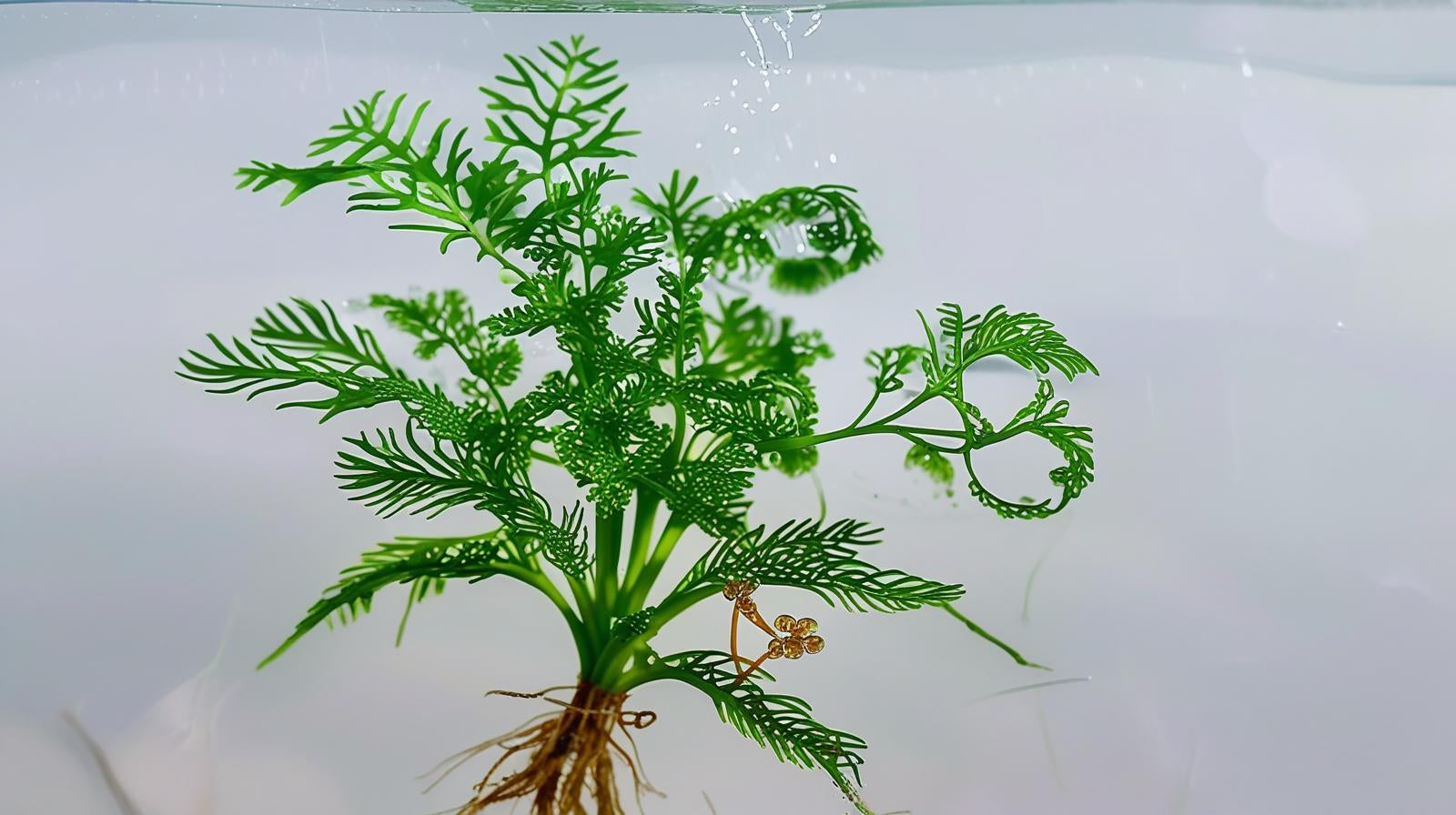 Ludwigia Repens Super Red Mini submerged in planted aquarium