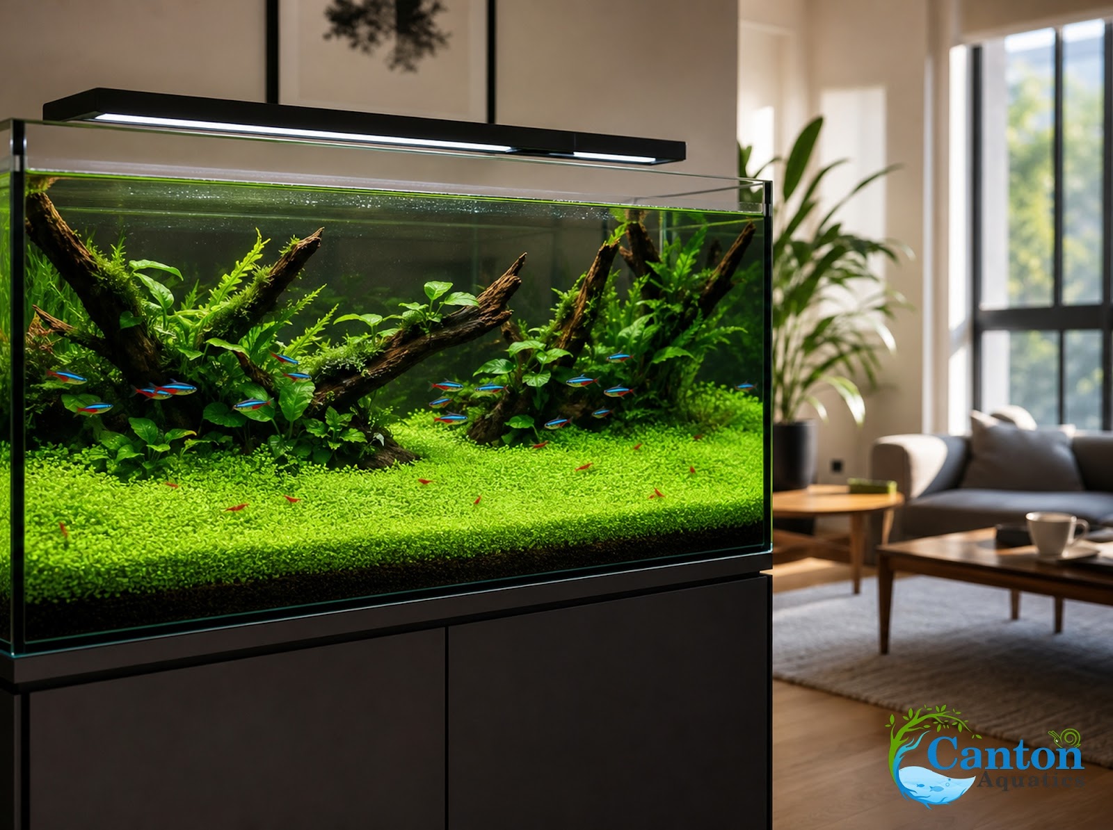 Micranthemum Monte Carlo Tissue Culture Aquarium Plant In Vitro Pest Free - In aquarium tank setting