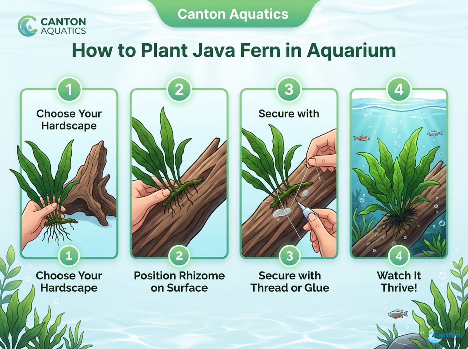 Java Fern (Microsorum pteropus) – Easy Live Freshwater Aquarium Plant