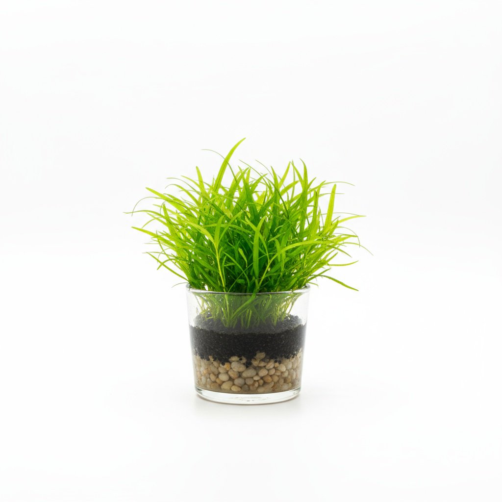 CANTON AQUATICS | Live Aquarium Helanthium Tenellum Echinodorus Plants - Increases Beauty - Removes Nitrates - Long Lasting - Grows in Low-Light - Suitable for Summer & Winter - Small