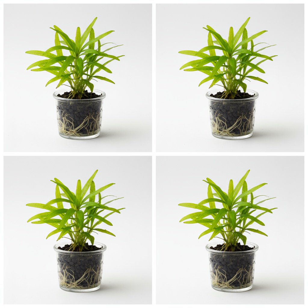 CANTON AQUATICS | Live Aquarium Helanthium Tenellum Echinodorus Plants - Increases Beauty - Removes Nitrates - Long Lasting - Grows in Low-Light - Suitable for Summer & Winter - Small